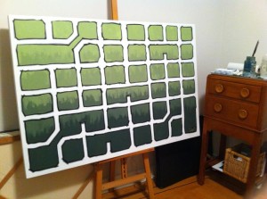 There Goes the Neighbourhood (on easel)